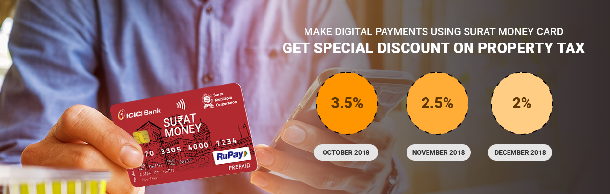 Surat Money Card - Special Discount on Property Tax